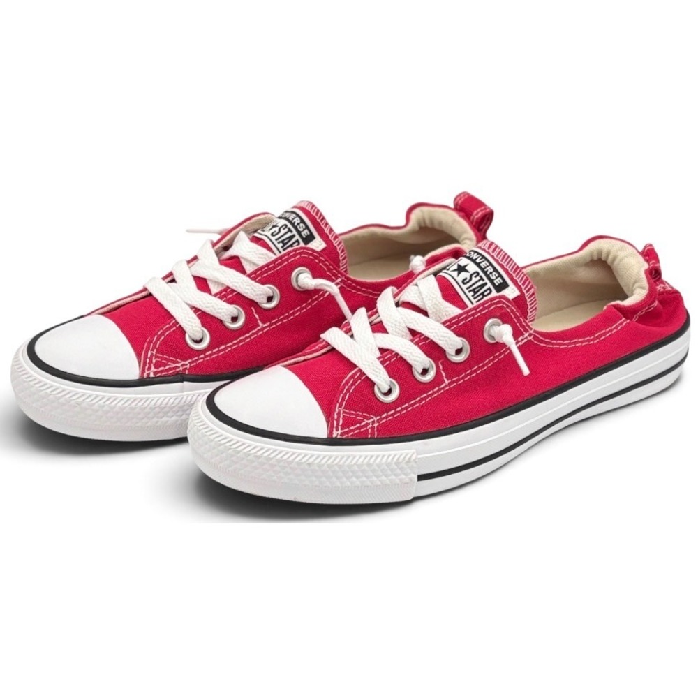 Converse Chuck Taylor All Star Shoreline Slip Womens 7.5 Red Canvas Casual Shoes